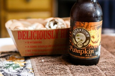 Be sure to keep a seasonal brew close at hand when you're cooking this recipe.