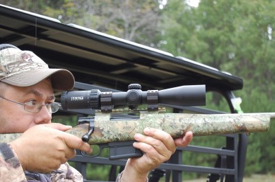 Generous eye relief and clear optics with great contrast make the Steiner GS3 scope a great option for all types of hunting.
