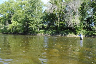 The Flint River is ideal for fly anglers: wide open and wadeable.