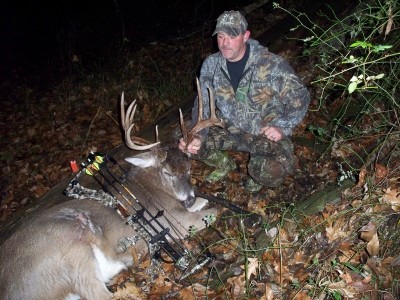 Jon Tharp learned the core area of this buck over two years of observation and trail camera photos. He shot it in November 2013. Image courtesy Bernie Barringer.