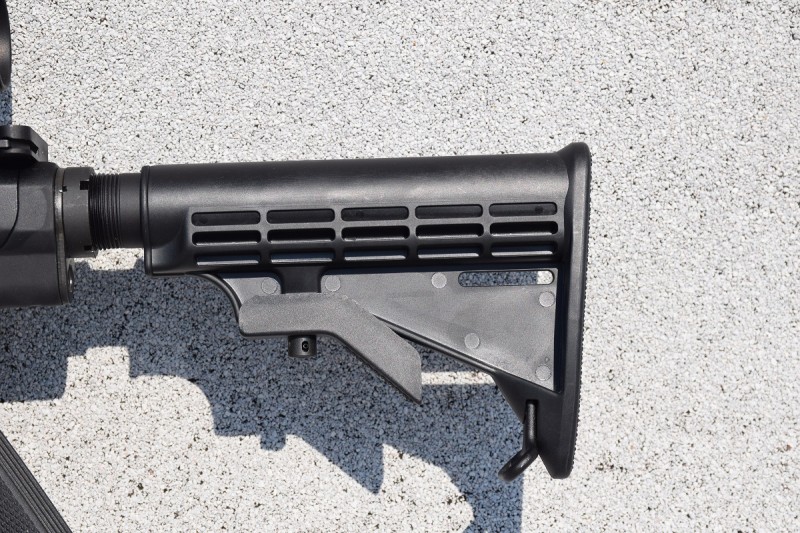 The M&P10 I tested came with a collapsible M4-style stock.