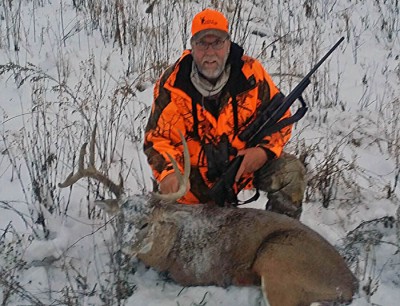Doug Duren, Madison, shot this nine-point buck on Friday, Nov. 28, in Richland County. Image courtesy Doug Duren.