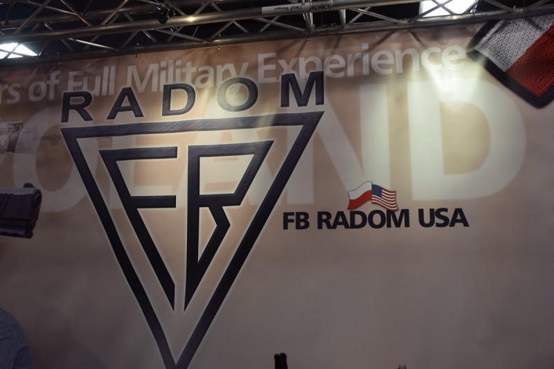 "FB Radom USA" was displayed prominently at the Radom booth this year.