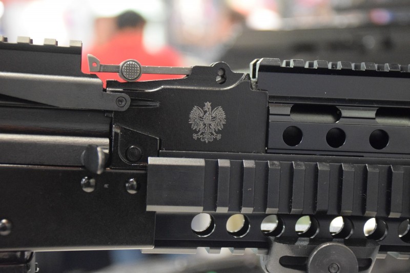 Poland's White Eagle was prominently displayed on the 5.56 Beryl Sport.