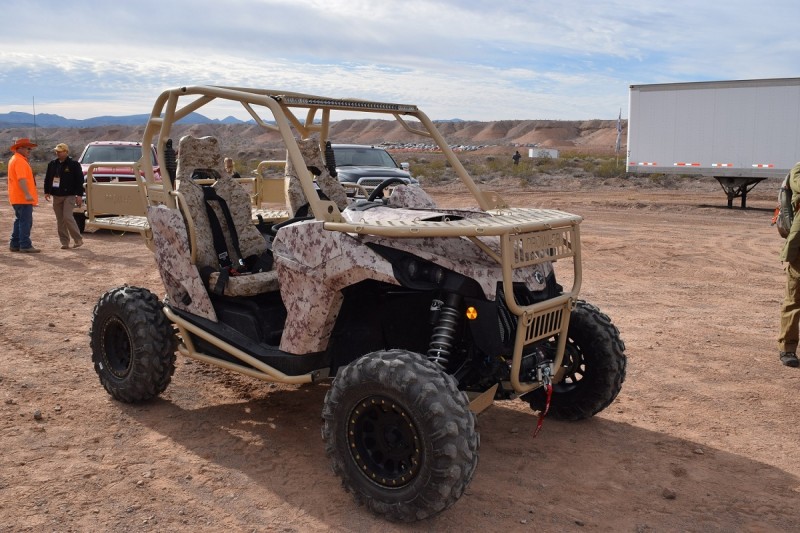 ATV Corp’s modified Can-Am is ready to take our soldiers into battle and get them back out safely and quickly. It looks pretty sweet, too. Image by Derrek Sigler.