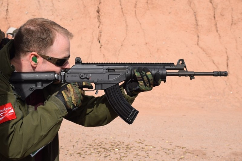 Jim Grant shoots the Galil ACE rifle in 7.62x39mm. Image by Matt Korovesis.