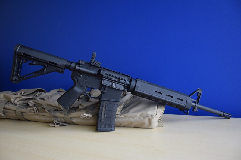 An AR-15 the author built using some of the parts listed below. Image by Matt Korovesis.