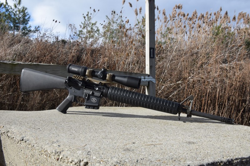 The author mounted a Steiner GS3 2-10x on the rifle for accuracy testing.