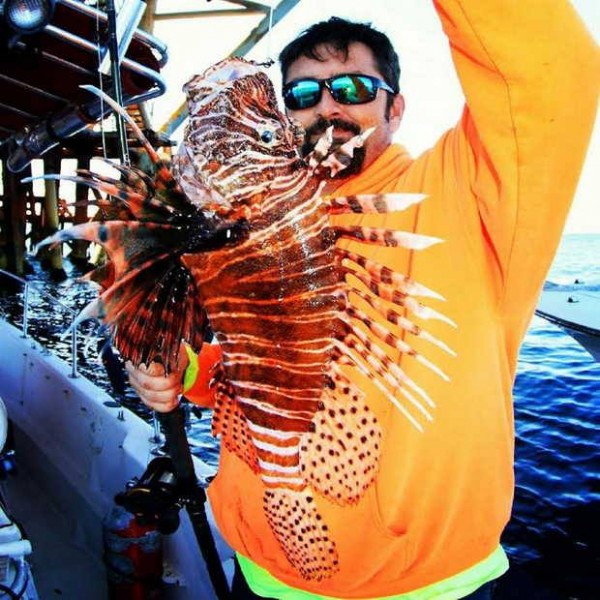 Jason Jones already got the state record, but this lionfish may also win the world record as well.
