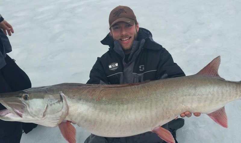 Nicholas Colangelo joined the 50-inch muskie club with this behemoth fish.