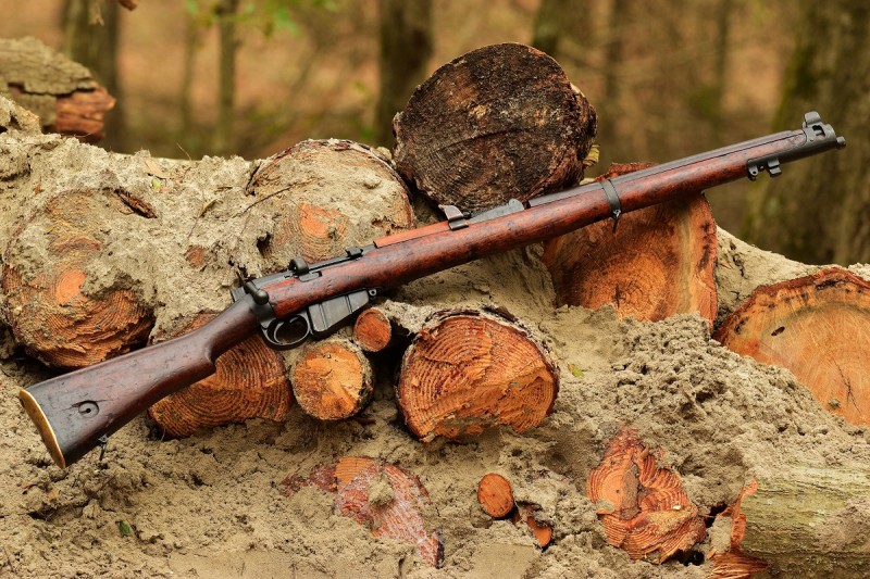 An SMLE No.1 MKIII originally manufactured in 1917 and rebarreled in 1924. This rifle saw use by the British Home Guard throughout World War Two. Image by Jim Grant.
