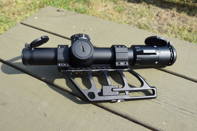 The SVD-305 lets the shooter mount their optics directly over their rifle's bore, and secures to SVD-pattern side rails using a titanium locking bolt.