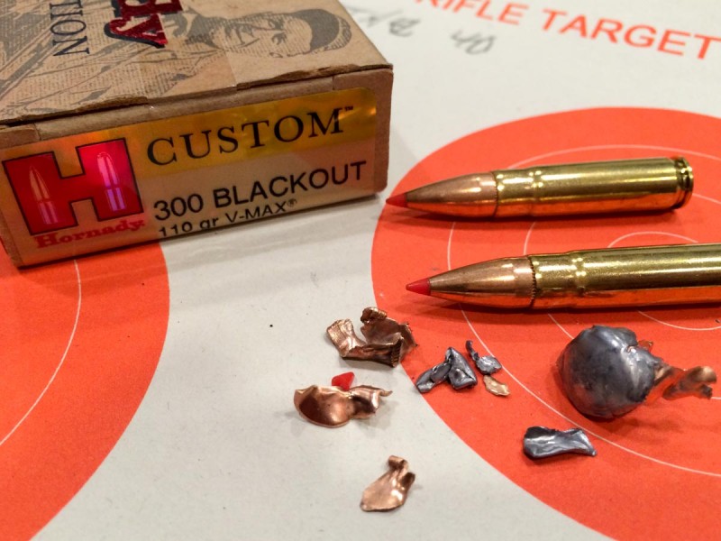 Hornady's V-Max load did what it was supposed to, and basically blew up.