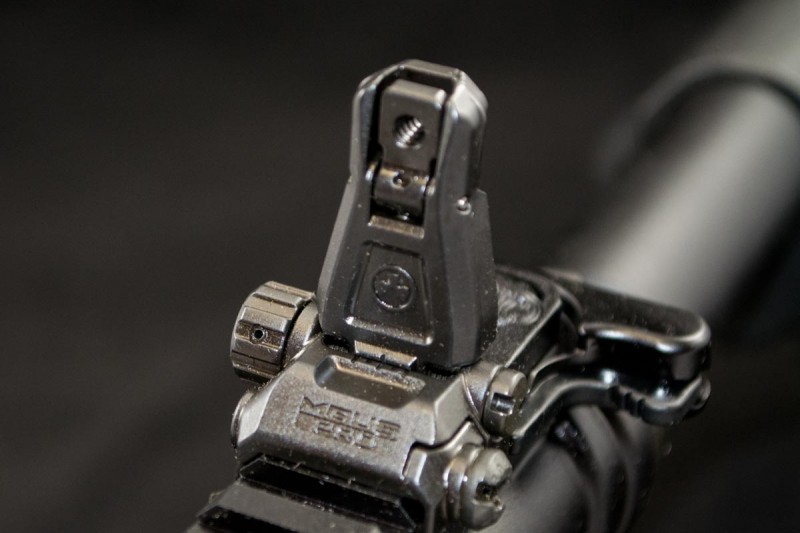 Magpul MBUS flip-up sights are included.