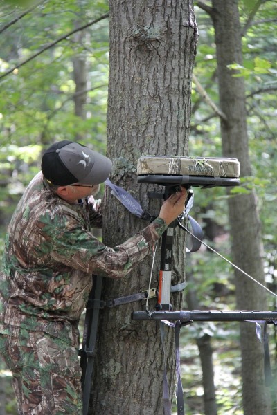 Hanging tree stands is more than just attaching your platform to the tree. A careful inventory of the surroundings will tell you what must be removed to ensure a clear shot. A DIY hunter cannot afford to risk tipping a buck off that something is wrong by overdoing it. 