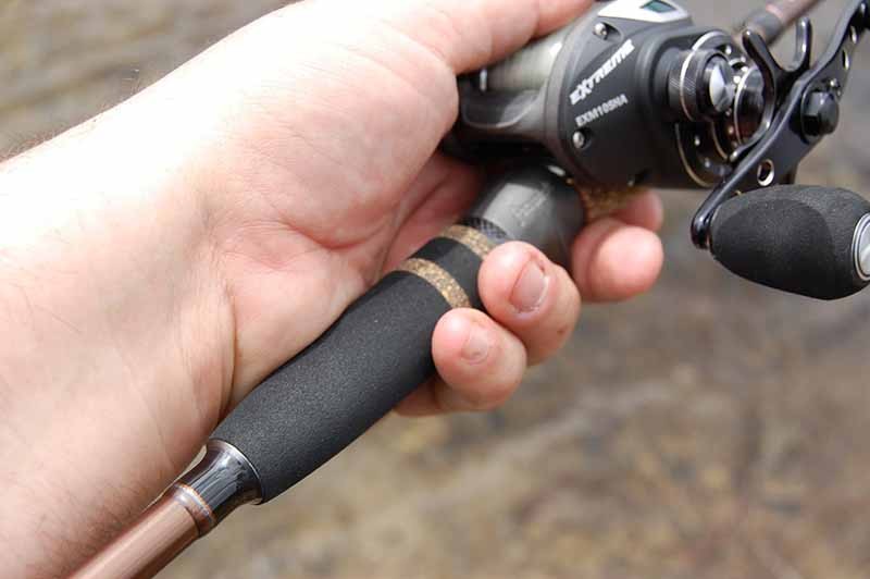 One of the great features of the rod is its slim, well-thought-out handle. It gives you feel and control, two of the main things I look for in a fishing pole.