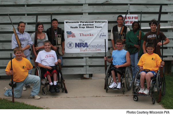 NRA Foundation grants allow the Annual Paralyzed Veterans of America National Trapshoot Circuit to invite 25 youth shooters completely free of charge.