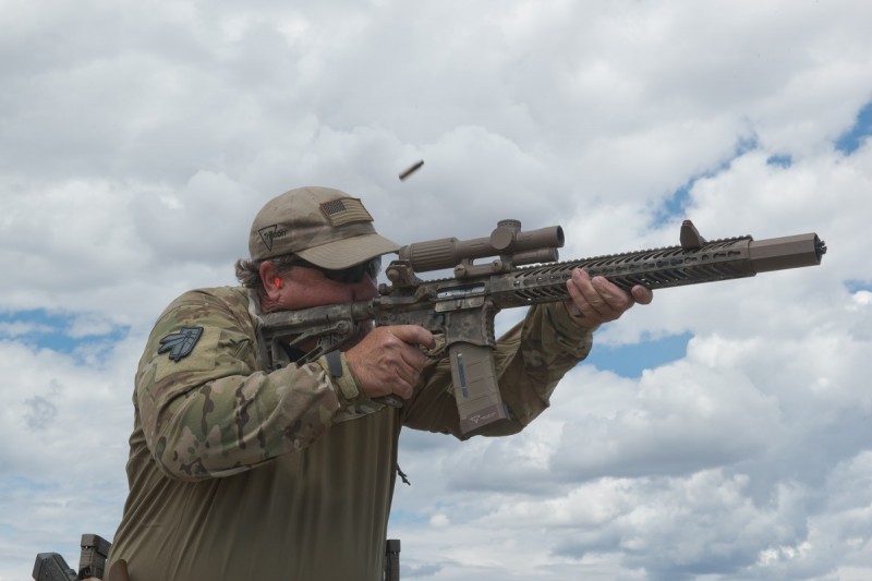 A Red Creek Tactical rifle in action.