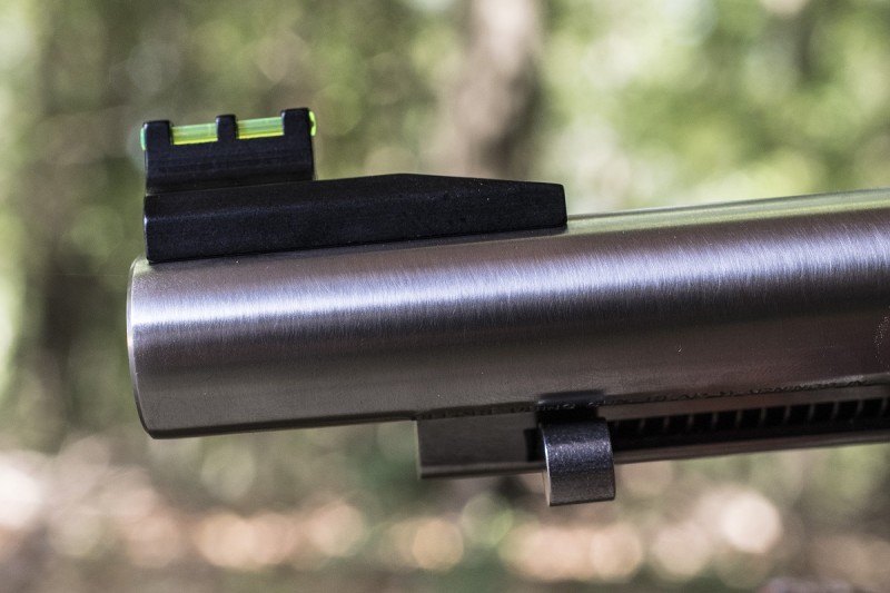 The Single-Ten has a generously large sight radius for a handgun, facilitating accurate shooting.