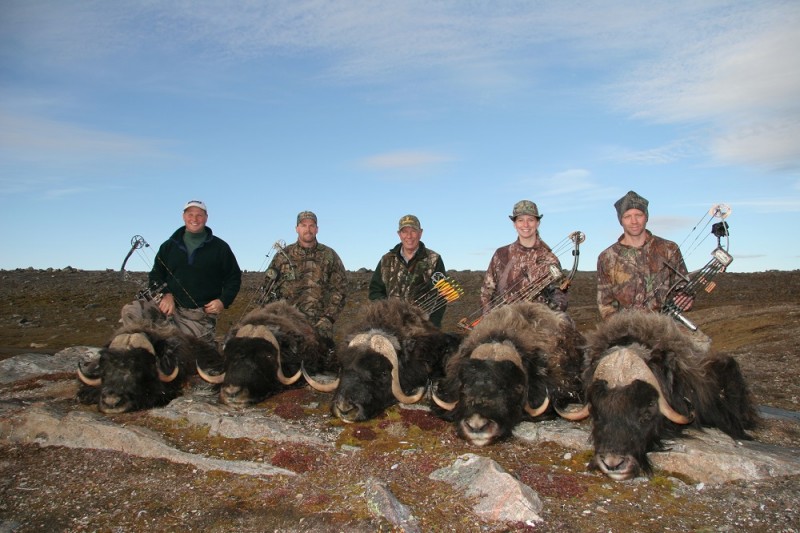 Five bulls for five hunters.