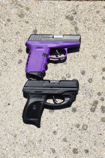 The CPX-2 (top) and a Ruger LC9.