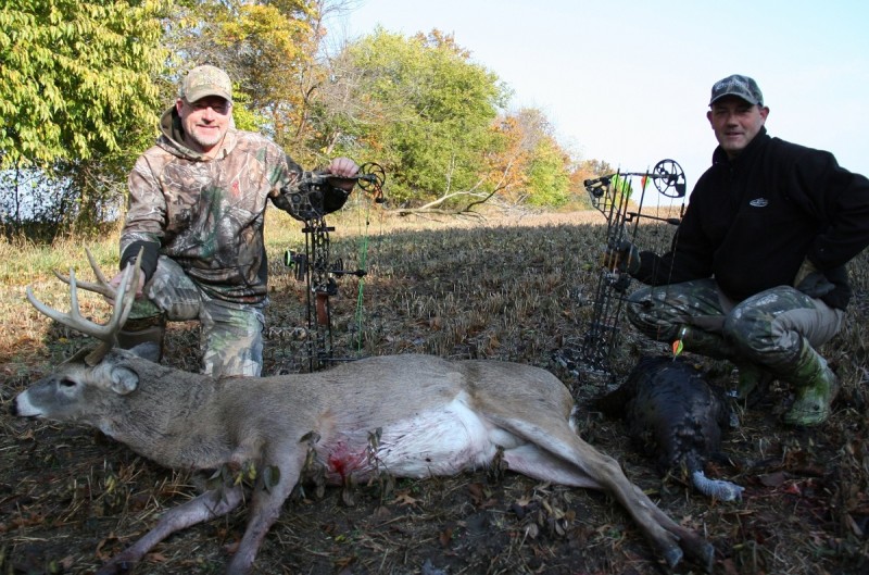 Sharing a successful trip with a friend is one of the great things about hunting with a partner.