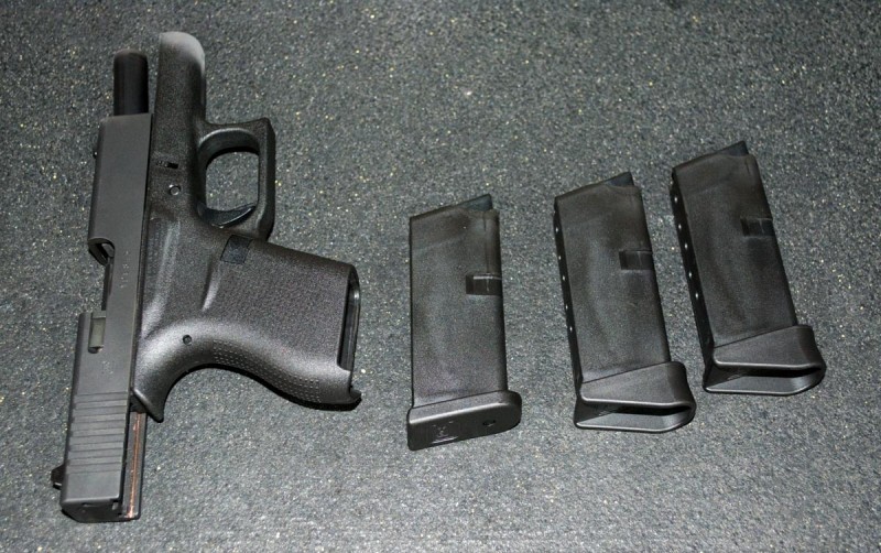 I found the Glock 43 comfortable to shoot. Note the more rounded grip profile as compared to larger Glock pistols.