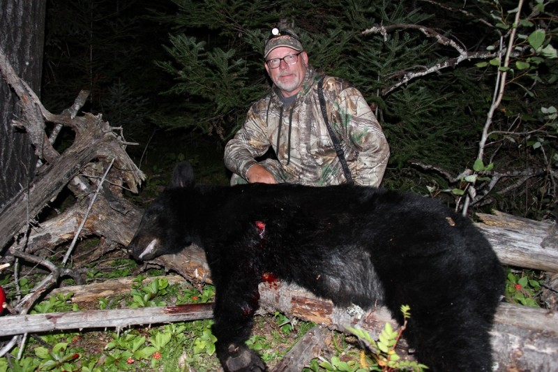The author's bear from his self-guided Ontario hunt.