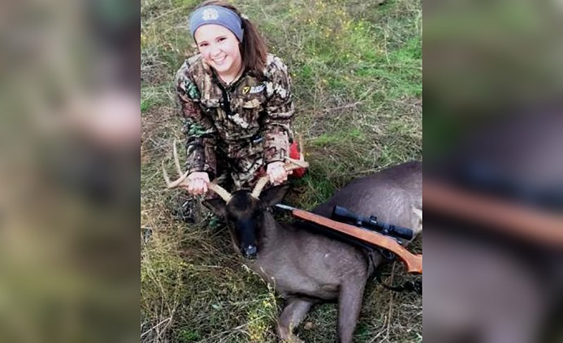 Brooke Bateman got her first buck in November, which just so happened to be one of the rarest deer in the country.