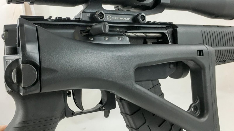 One of the benefits of the piston operation is that you can use a folding stock. 
