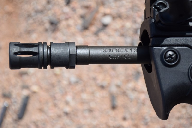 The barrel rollmark on the new Tavor SAR 300 BLK.