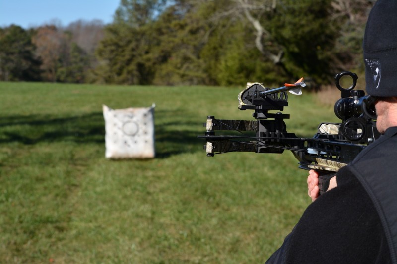 The author started out his accuracy test by zeroing the MXB-400 at 20 yards.