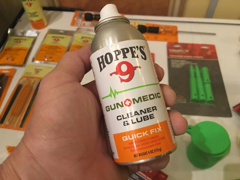 Hoppe's Gun Medic is designed for quick and expedient cleaning and lubrication. Keep it in your range bag.