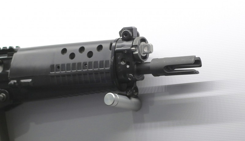 The fore-end of a Sig 550 series rifle.