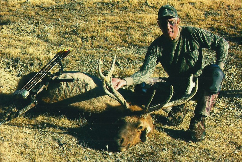 The author with his 5x5 elk. Image courtesy of Dennis Dunn.