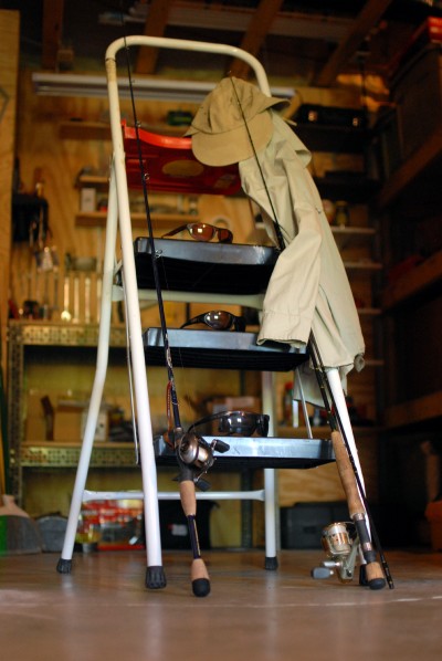 From workshop to boat deck, consider bringing a sturdy stool on your next sight-fishing outing.