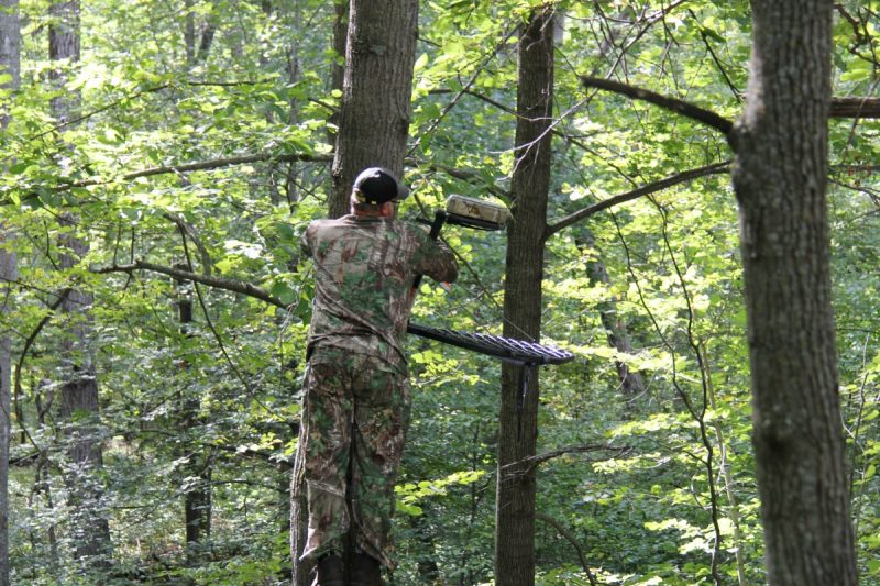 Hang multiple treestands for various wind directions so you don’t have to wait long for the right conditions. Waiting a few days for the right wind might cost you a shot at a buck.