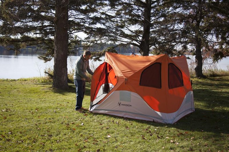 Setting up the Gazelle tent is ridiculously easy, and takes just 90 seconds.