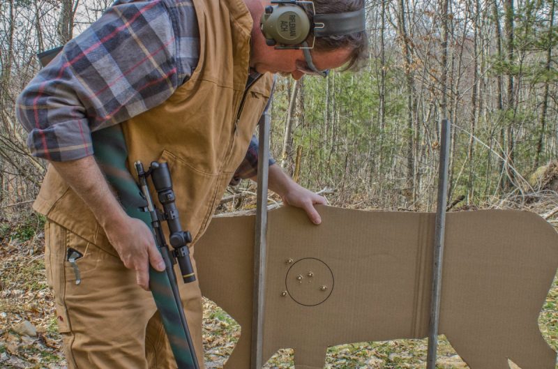Draw the kill zone on the reverse side of the target so that you have to aim at a non-defined point, just like when shooting at a real deer.