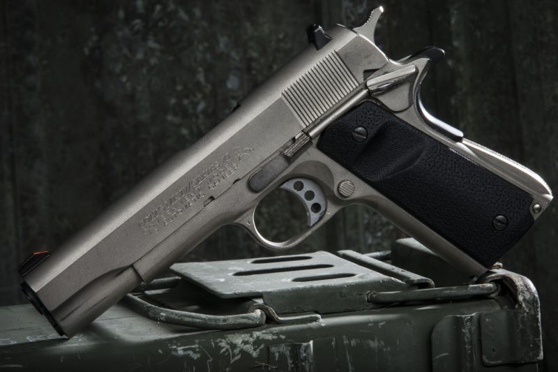 The stainless Colt 1911 Government Model – a classic example of the 1911.