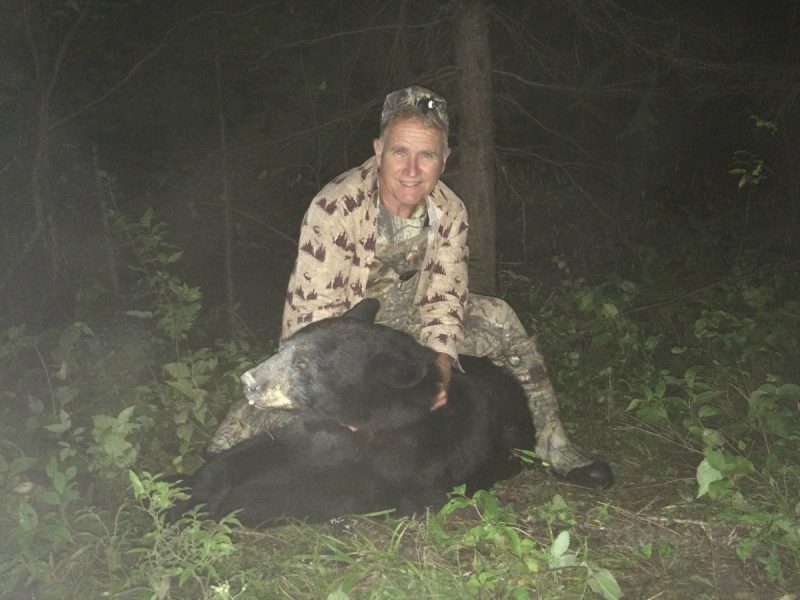 Dave’s 250-pound bear is typical of the bear of this area if a hunter is willing to pass up some smaller animals.