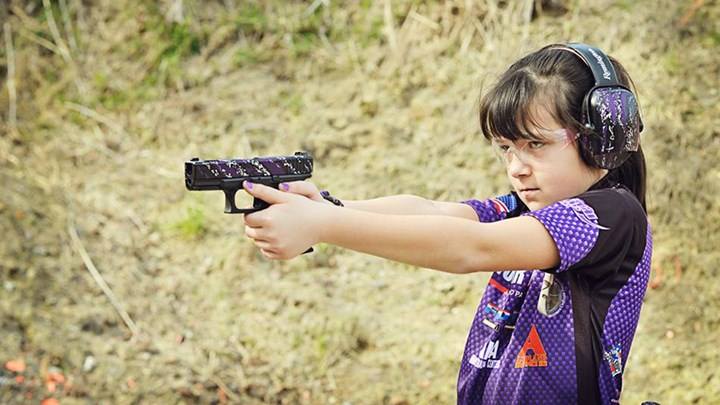 Young shooter Shyanne Roberts enjoys stepping up to the line in competition.