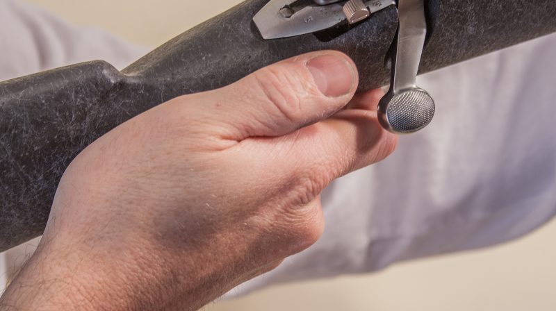 Don’t grip a rifle by wrapping your thumb around the stock. Keep your thumb straight. This will speed up safety and bolt manipulation, and allow for better trigger control.