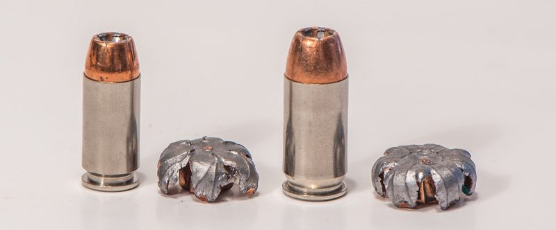 The Speer Gold Dot is probably the most proven of all bonded defensive handgun bullets. It’s available in most defensive handgun calibers, and it’s used by many police agencies.