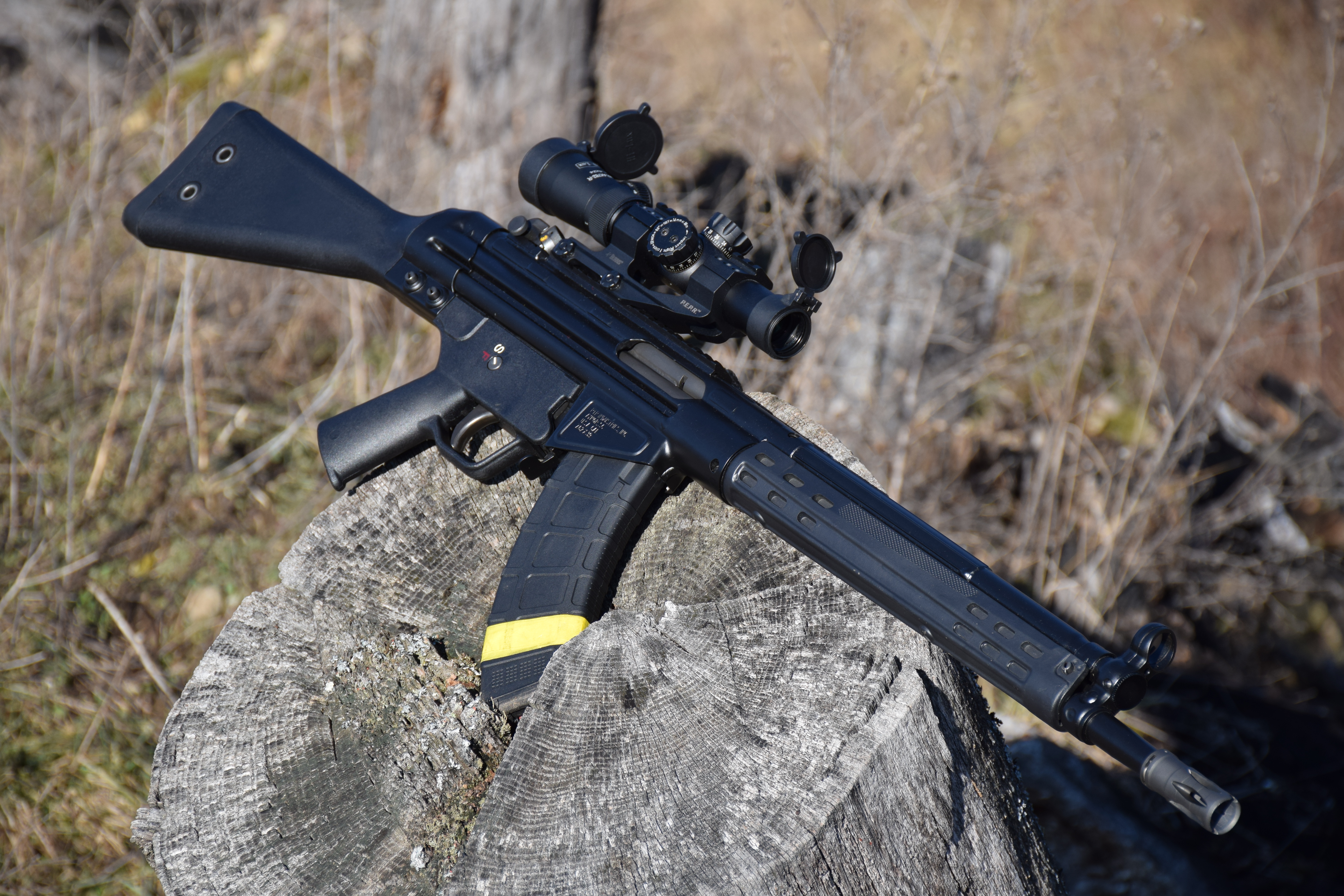 The author mounted a Hi-Lux CMR AK762 1-4x24mm scope to his rifle for accuracy testing.