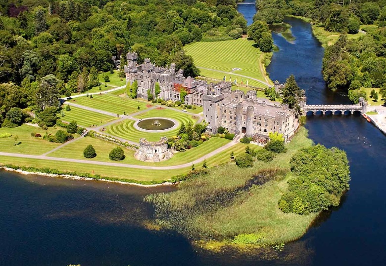 Aerial view of the 800-year-old Baronial Castle.