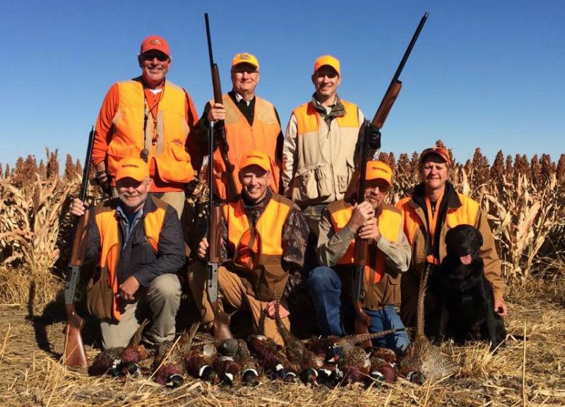 Recent Scatter Gun Lodge team pic; Deb is on the far right, the author is in the middle of the bottom row.